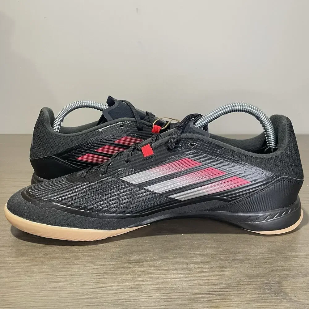 Adidas Mens Size 10.5 Shoes NEW F50 League Indoor Soccer IN Black Red IE1227